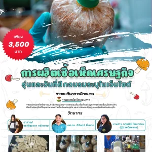หลักสูตร การผลิตเชื้อเห็ดเศรษฐกิจ (พ.ค.69)